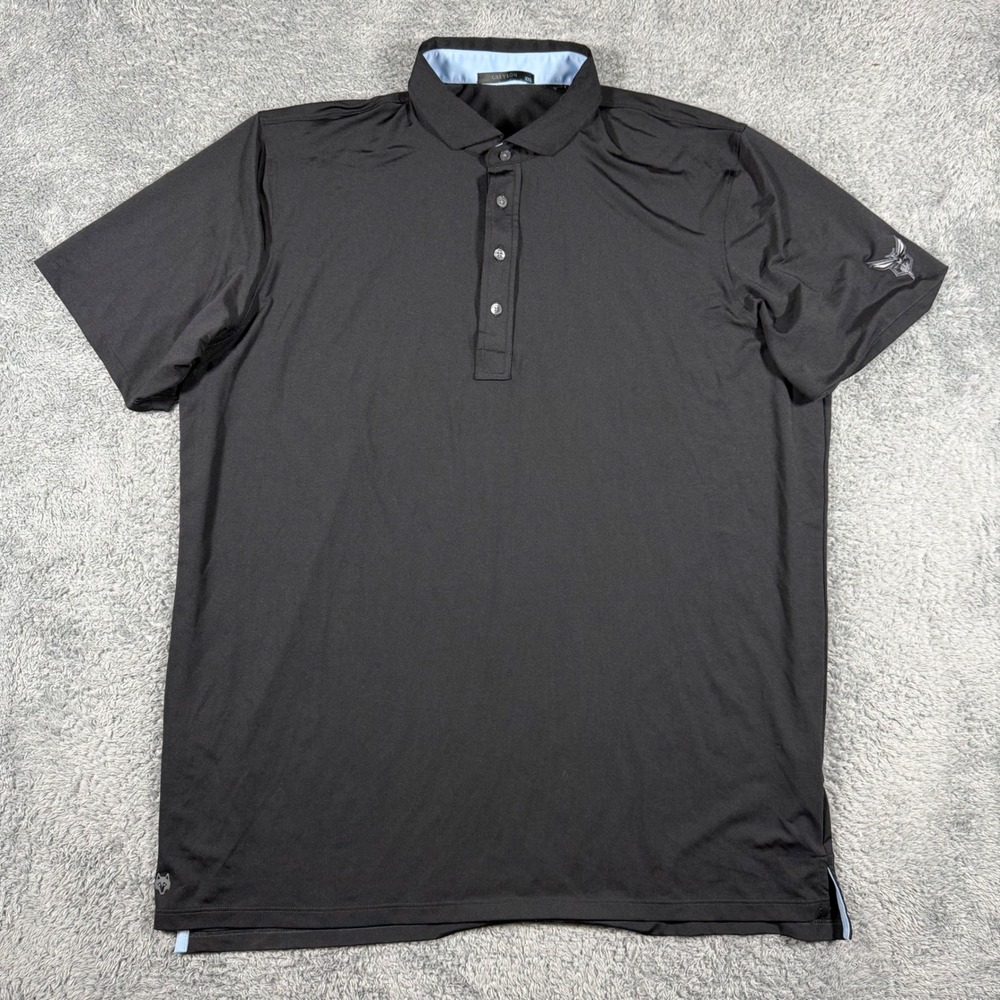 Greyson Charlotte Hornets NBA  Polo Shirt Men XXL Black Short Sleeve Performance